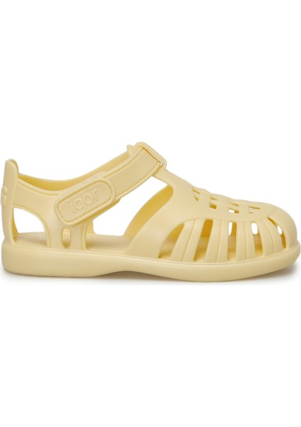 TOBBY SOLID VANILYA Unisex Çocuk Düz Sandalet