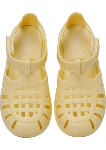 TOBBY SOLID VANILYA Unisex Çocuk Düz Sandalet