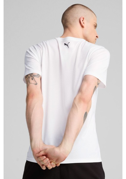 M TAD TECH Triblend Tee Beyaz Erkek Kısa Kol T-Shirt