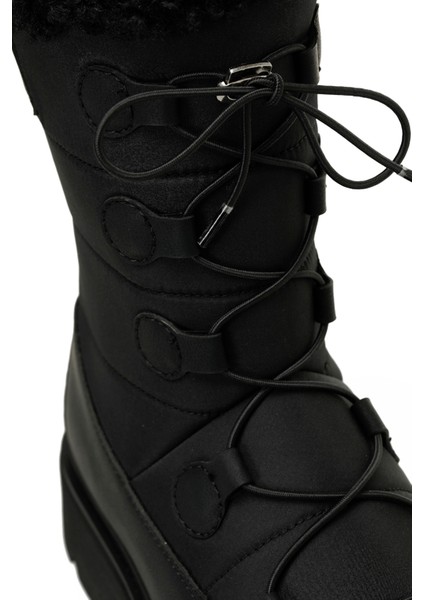 Clıff 4pr Siyah Kadın Kar Botu