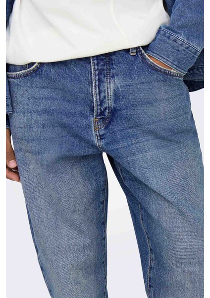 Onsyoke Tapered MB 9360 Dot Dnm Noos Açık Mavi Pantolon 22029360