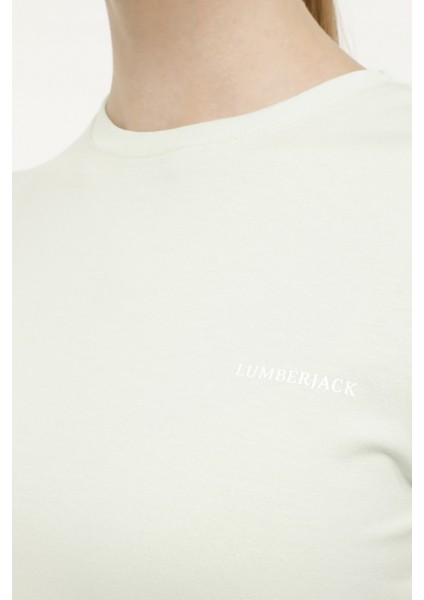 W-CT131 BASIC MODAL C NEC PASTEL YESIL Kadın Kısa Kol T-Shirt