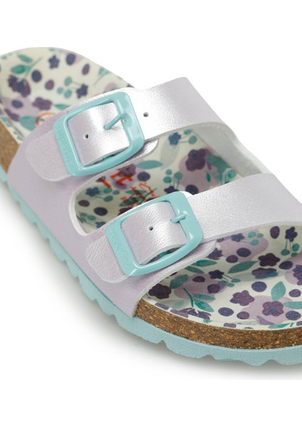 800111-8520-2 Mavi Kız Çocuk Terlik