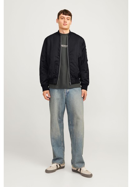 JJOCEAN BOMBER Siyah Erkek Ceket