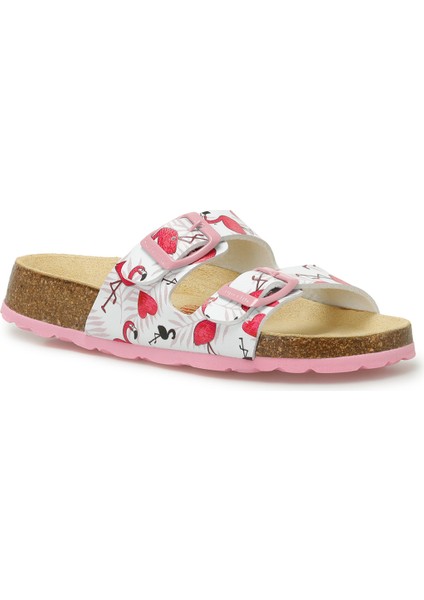 800111-1130-2 Beyaz Kız Çocuk Terlik