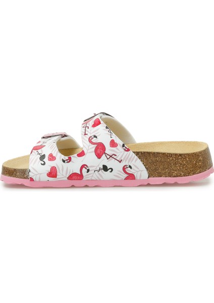 800111-1130-2 Beyaz Kız Çocuk Terlik