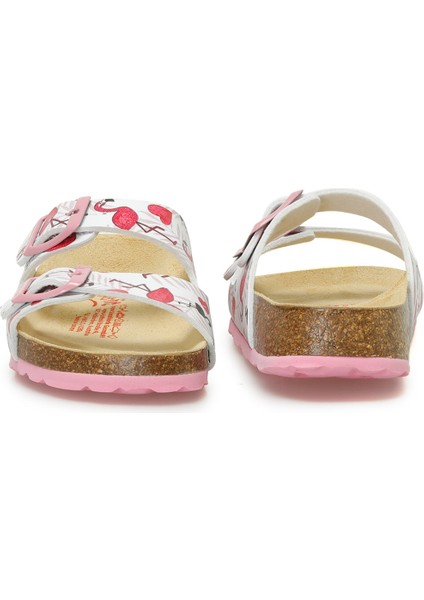 800111-1130-2 Beyaz Kız Çocuk Terlik