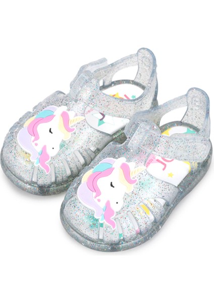 S10341 TOBBY UNICORNIO Beyaz Kız Çocuk Sandalet