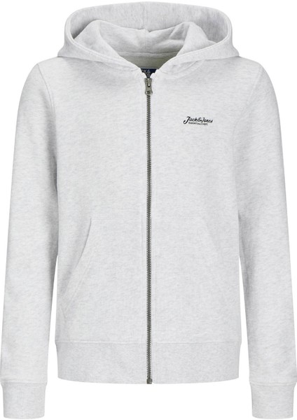 Jjbeau Sweat Zıp Hood Jnr Gri Erkek Çocuk Sweatshirt