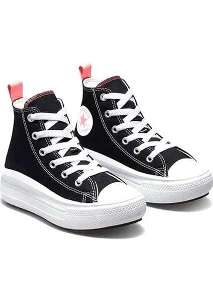 Chuck Taylor All Star Mov Siyah Kız Çocuk High Sneaker