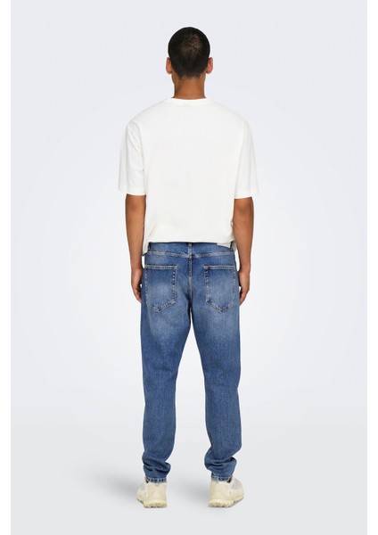 Onsyoke Tapered MB 9360 Dot Dnm Noos Açık Mavi Pantolon 22029360