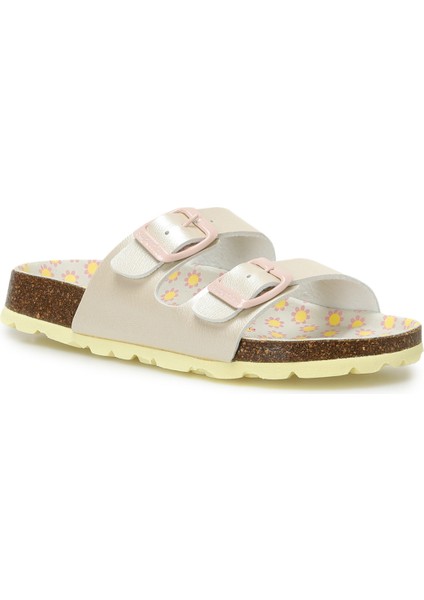 800111-6020-2 Sarı Kız Çocuk Terlik