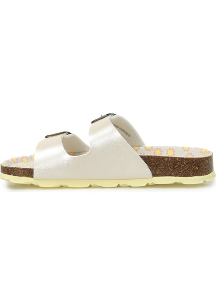 800111-6020-2 Sarı Kız Çocuk Terlik