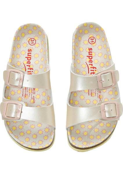 800111-6020-2 Sarı Kız Çocuk Terlik