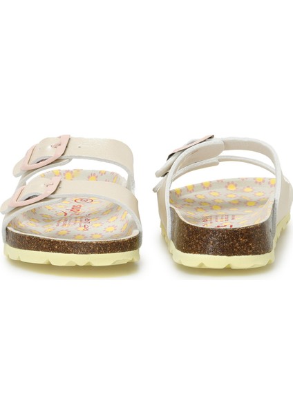 800111-6020-2 Sarı Kız Çocuk Terlik