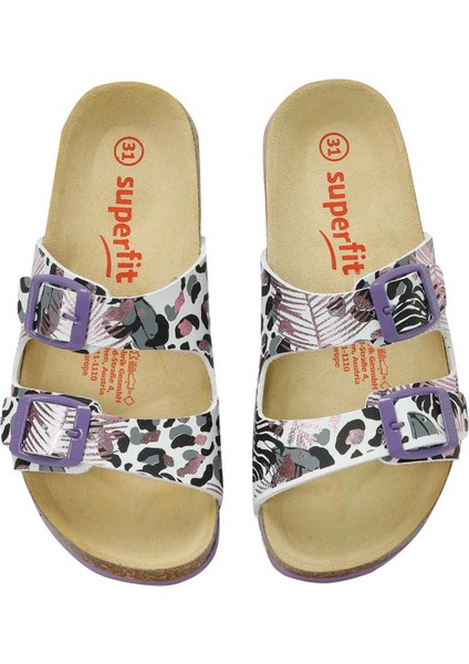 800111-1110-2 Beyaz Kız Çocuk Terlik