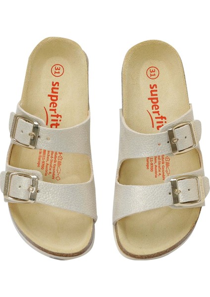 800111-8520-2 Beyaz Kız Çocuk Terlik