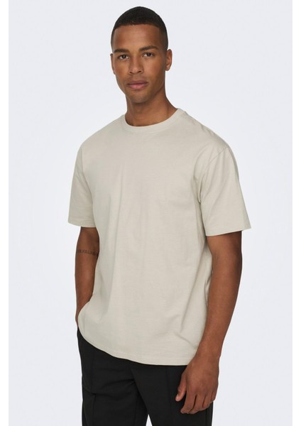 Onsfred Lıfe Rlx Ss Tee Noos Ekru