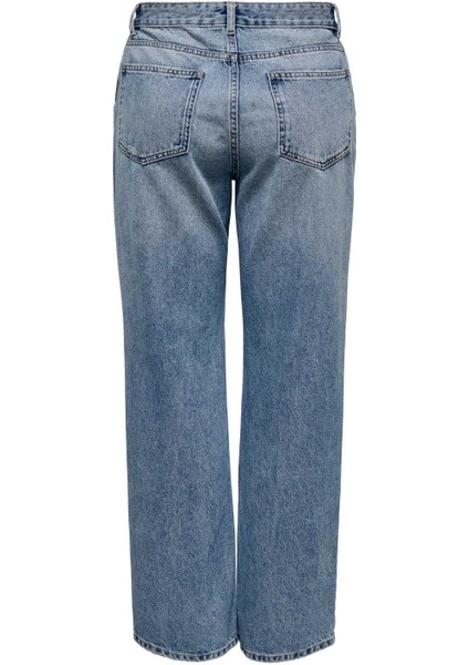 ONLELLA-RILEY MW STRAIGHT Mavi Kadın Jean Pantolon