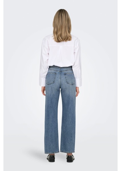 ONLELLA-RILEY MW STRAIGHT Mavi Kadın Jean Pantolon