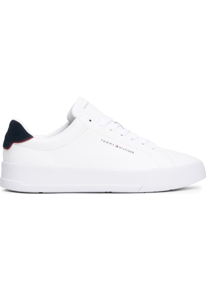 TH COURT LTH DETAIL ESS Beyaz Erkek Sneaker