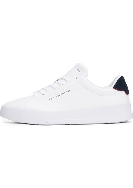 TH COURT LTH DETAIL ESS Beyaz Erkek Sneaker