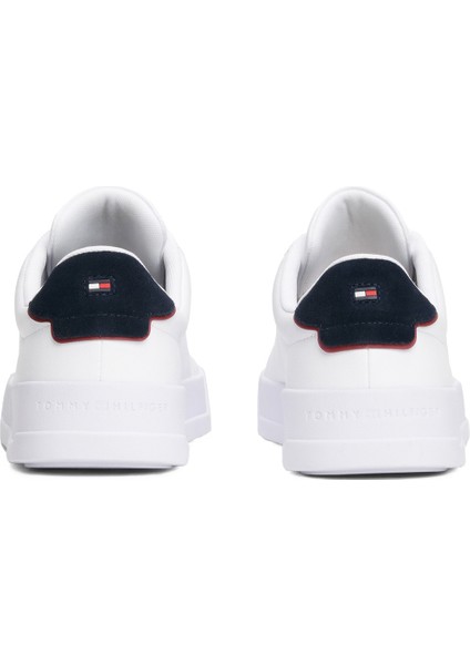 TH COURT LTH DETAIL ESS Beyaz Erkek Sneaker