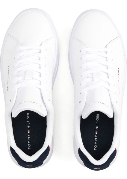 TH COURT LTH DETAIL ESS Beyaz Erkek Sneaker