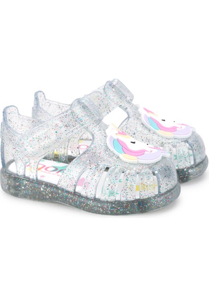 S10341 TOBBY UNICORNIO Beyaz Kız Çocuk Sandalet