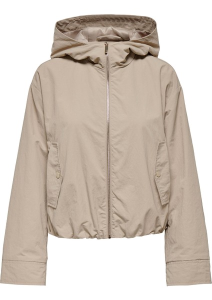 Onlbealo Hood Jacket cc O Ekru Kadın Mont