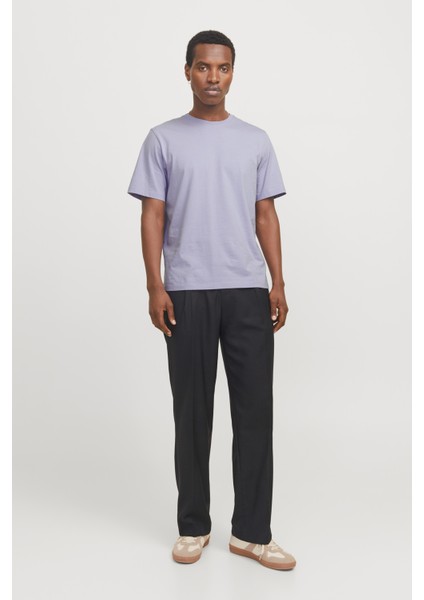 JJEORGANIC BASIC TEE SS Lila Erkek Kısa Kol T-Shirt