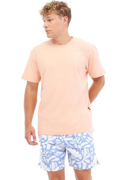 SLUB ROUNDNECK Turuncu Erkek Kısa Kol T-Shirt