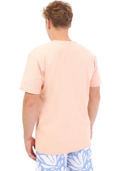 SLUB ROUNDNECK Turuncu Erkek Kısa Kol T-Shirt