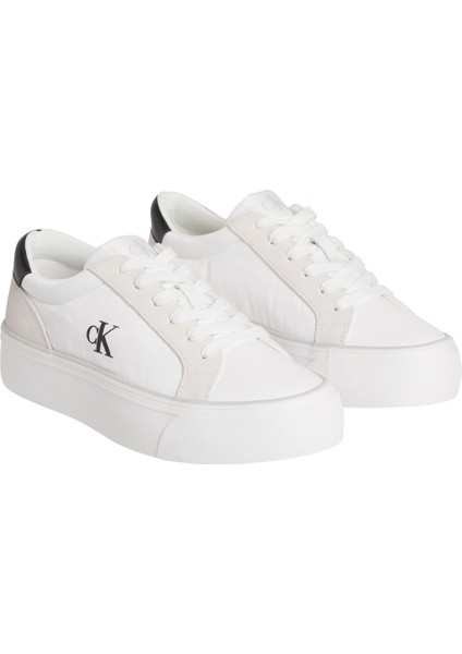 VULC FLATFORM MG NYLON MI Beyaz Kadın Sneaker