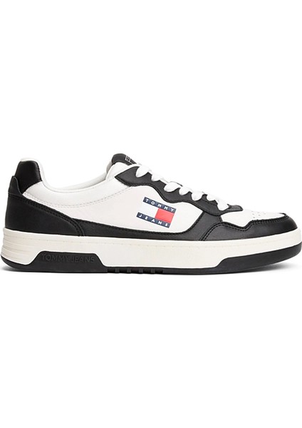 Erkek Deri Siyah Sneaker