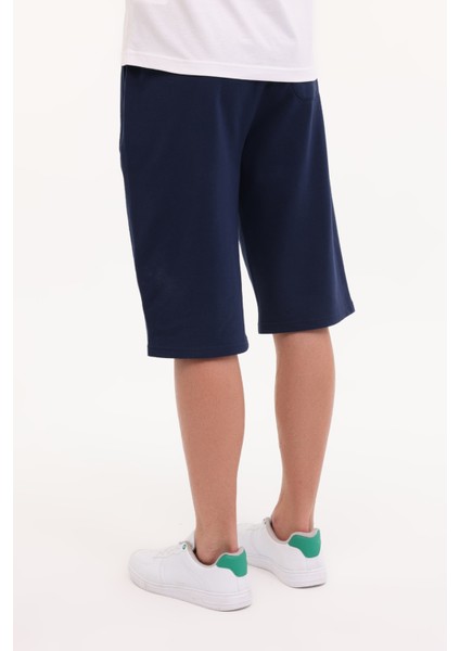 Lacivert Erkek Sweat Şort Dusty