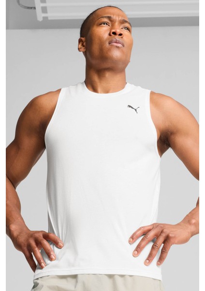 M TAD TECH Triblend Sleev Beyaz Erkek Atlet