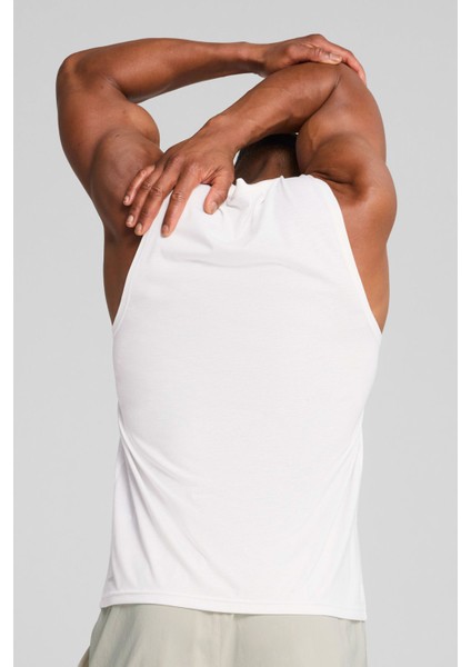 M TAD TECH Triblend Sleev Beyaz Erkek Atlet