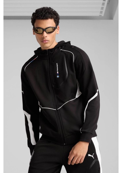 Bmw Mms Hooded Sweat Jac Siyah Erkek Sweatshirt
