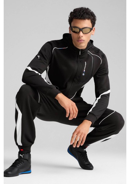 Bmw Mms Hooded Sweat Jac Siyah Erkek Sweatshirt