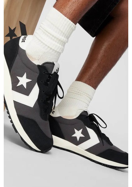 Omega Trainer Unisex Siyah Süet Günlük Sneaker.001