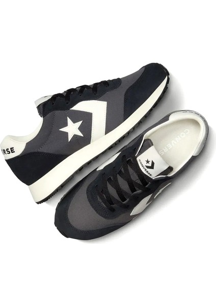 Omega Trainer Unisex Siyah Süet Günlük Sneaker.001