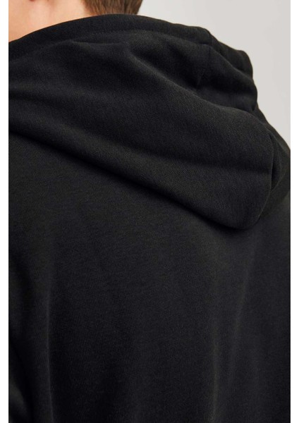 Jjtıley Sweat Hood Ln Siyah Erkek Sweatshirt