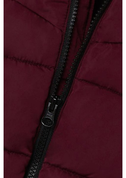 Nmmmusıc Puffer Jacket Bordo Erkek Çocuk Mont