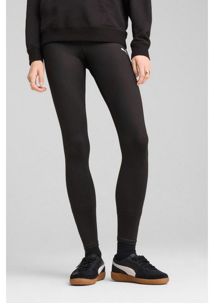 ESS Logo Poly Tights Siyah Kadın Tayt