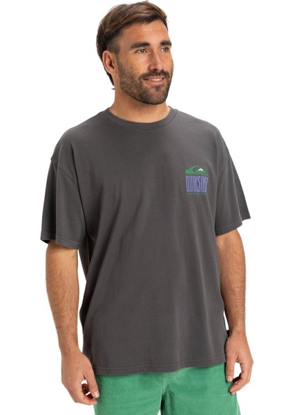 GH QS WORLD FORCE SS Gri Erkek Kısa Kol T-Shirt
