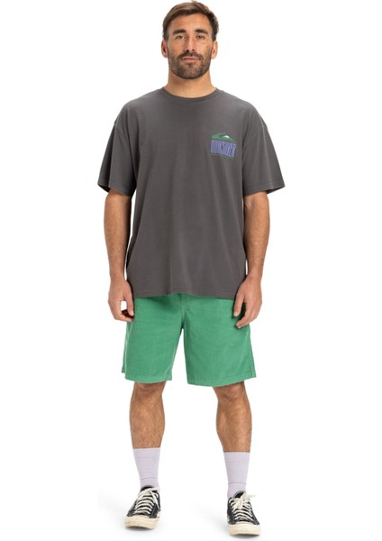 GH QS WORLD FORCE SS Gri Erkek Kısa Kol T-Shirt