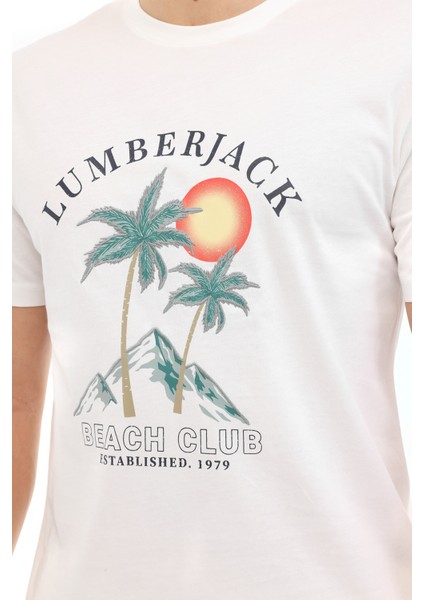 ml Jacop 11HL107 5pr Beyaz Erkek Kısa Kol T-Shirt