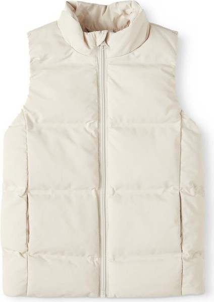 NMFMELLOW LONG PUFFER Bej Kız Çocuk Yelek
