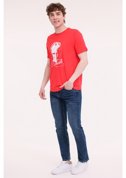 UL 11ATA-Y51 5FX Kırmızı Unisex Kısa Kol T-Shirt